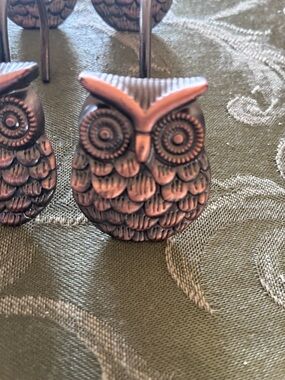 12Pcs Owl Design Shower Curtain Hooks Home Fashion Bathroom  Accessories